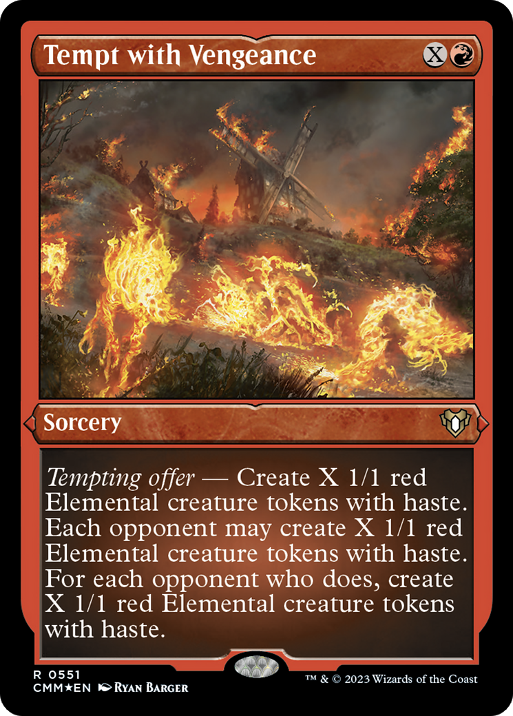 Image of Tempt with Vengeance (Foil Etched) [Commander Masters]