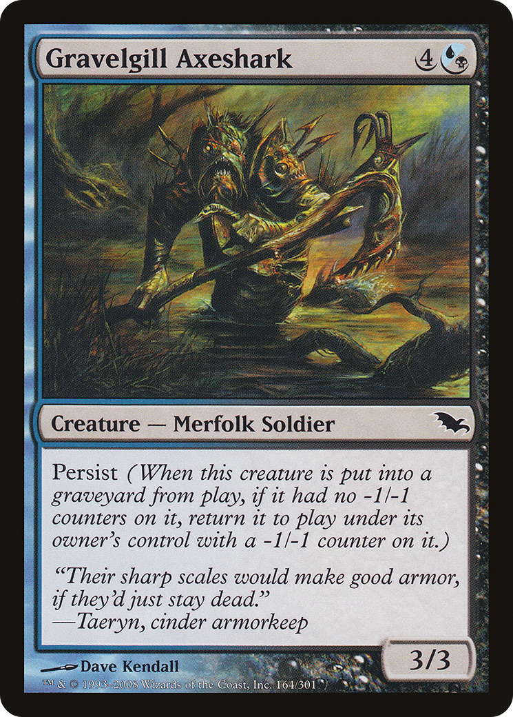 Image of Gravelgill Axeshark [Shadowmoor]