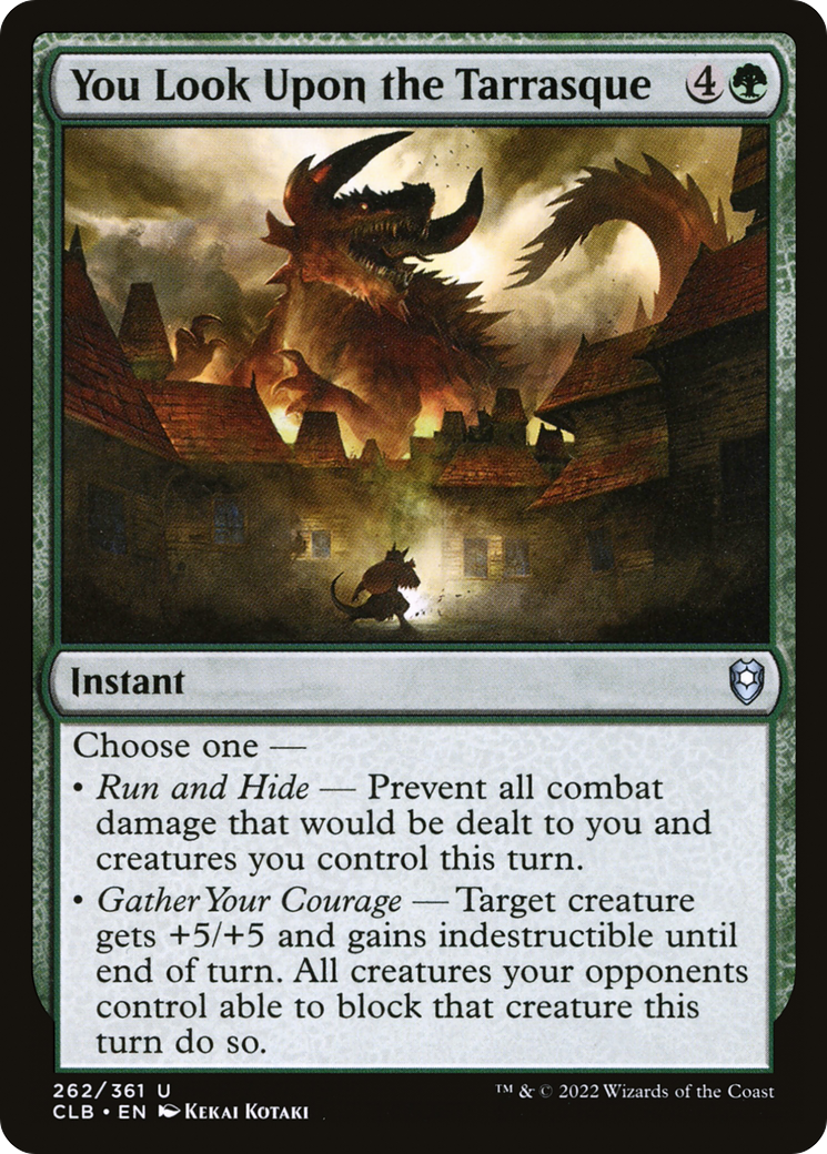 Image of You Look Upon the Tarrasque [Commander Legends: Battle for Baldur's Gate]
