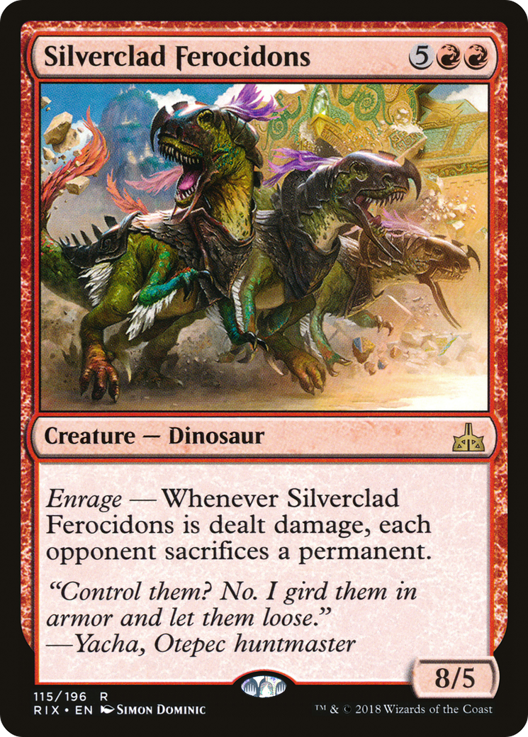 Image of Silverclad Ferocidons [Rivals of Ixalan]
