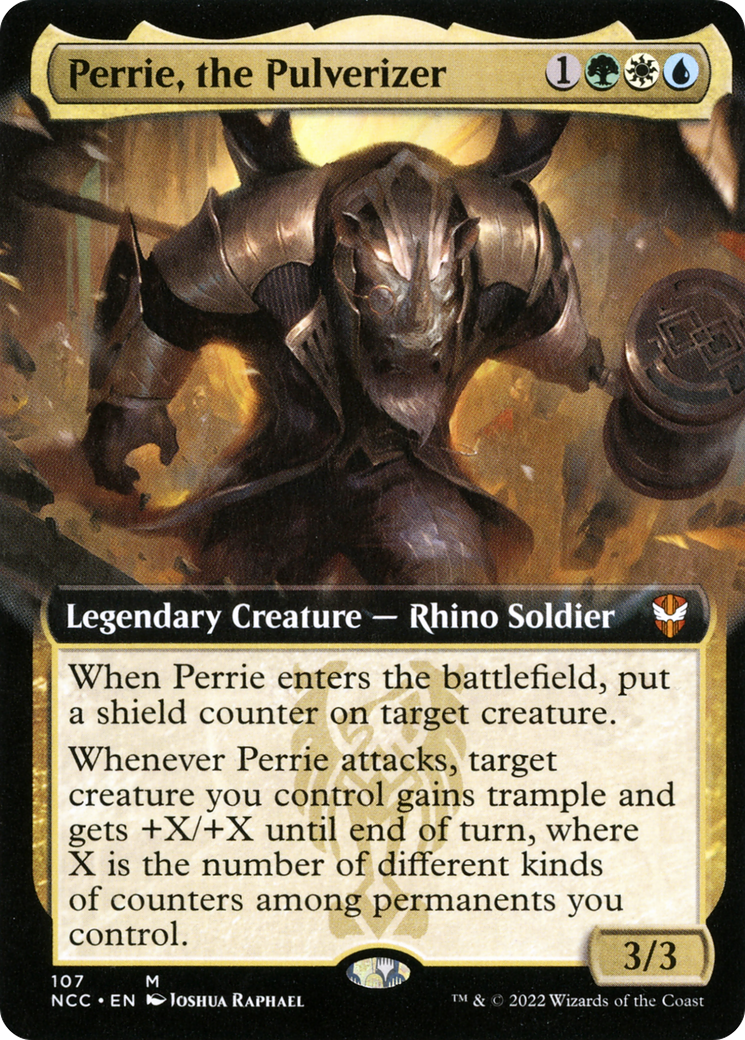 Image of Perrie, the Pulverizer (Extended Art) [Streets of New Capenna Commander]