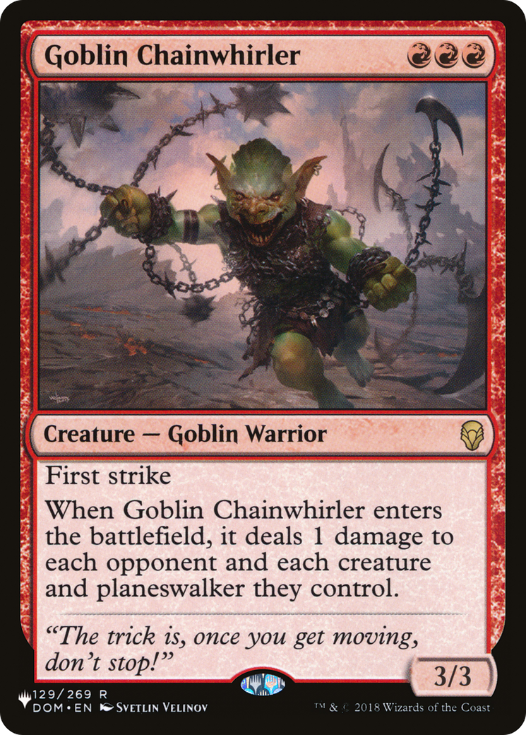 Image of Goblin Chainwhirler [The List]