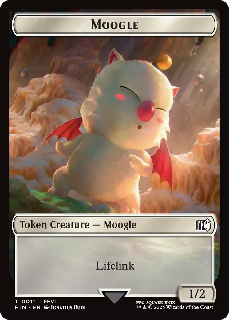Image of Hero (0004) // Moogle (0011) Double-Sided Token [FINAL FANTASY Tokens]