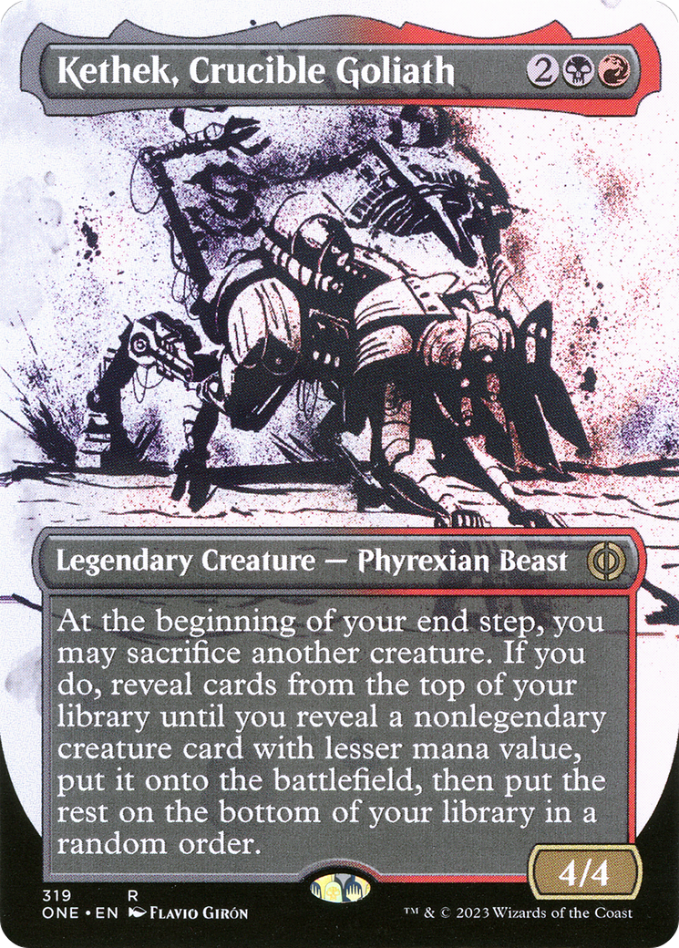 Image of Kethek, Crucible Goliath (Borderless Ichor) [Phyrexia: All Will Be One]