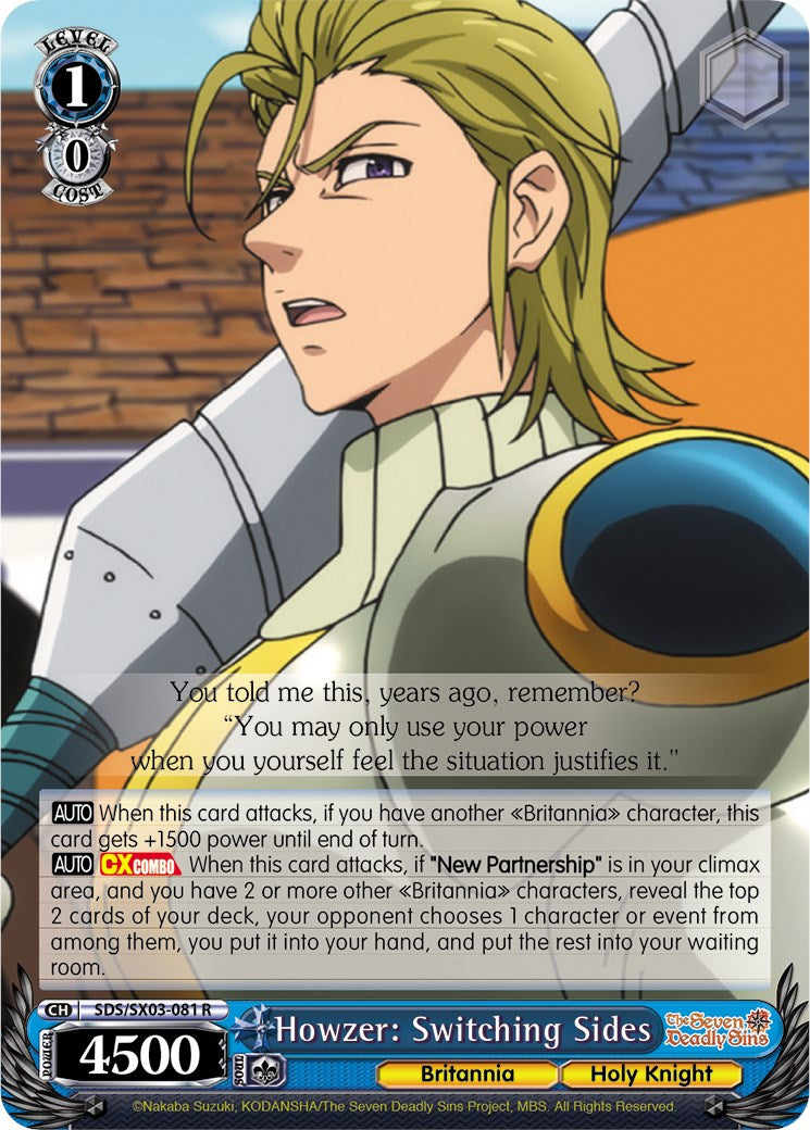 Image of Howzer: Switching Sides (SDS/SX03-081 R) [The Seven Deadly Sins]