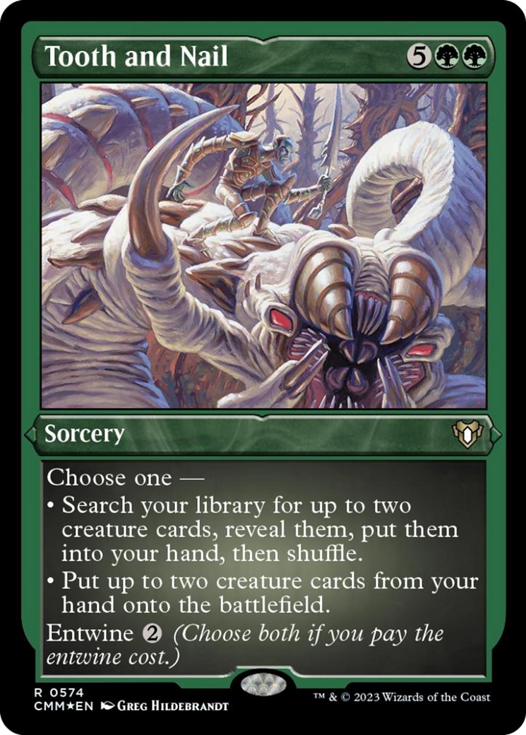 Image of Tooth and Nail (Foil Etched) [Commander Masters]