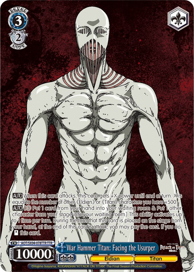 Image of War Hammer Titan: Facing the Usurper (Foil) [Attack On Titan: Final Season]