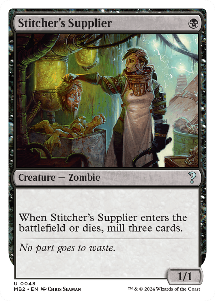 Image of Stitcher's Supplier (White Border) [Mystery Booster 2]