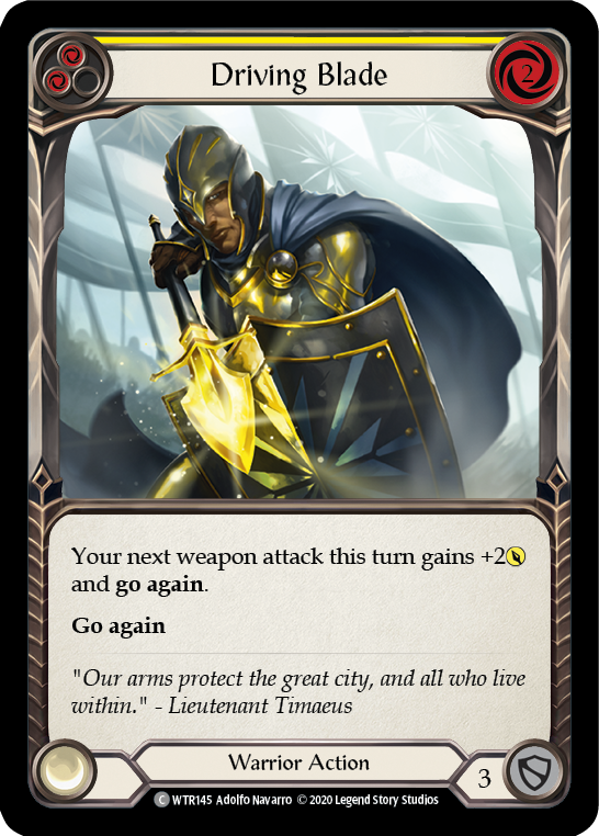 Image of Driving Blade (Yellow) [U-WTR145] (Welcome to Rathe Unlimited)  Unlimited Normal