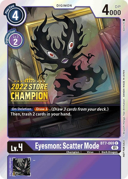Image of Eyesmon: Scatter Mode [BT7-069] (2022 Store Champion) [Next Adventure Promos]