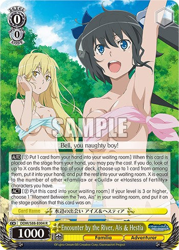 Image of Encounter by the River, Ais & Hestia (DDM/S88-E004 R) [Is it Wrong to Try to Pick Up Girls in a Dungeon?]