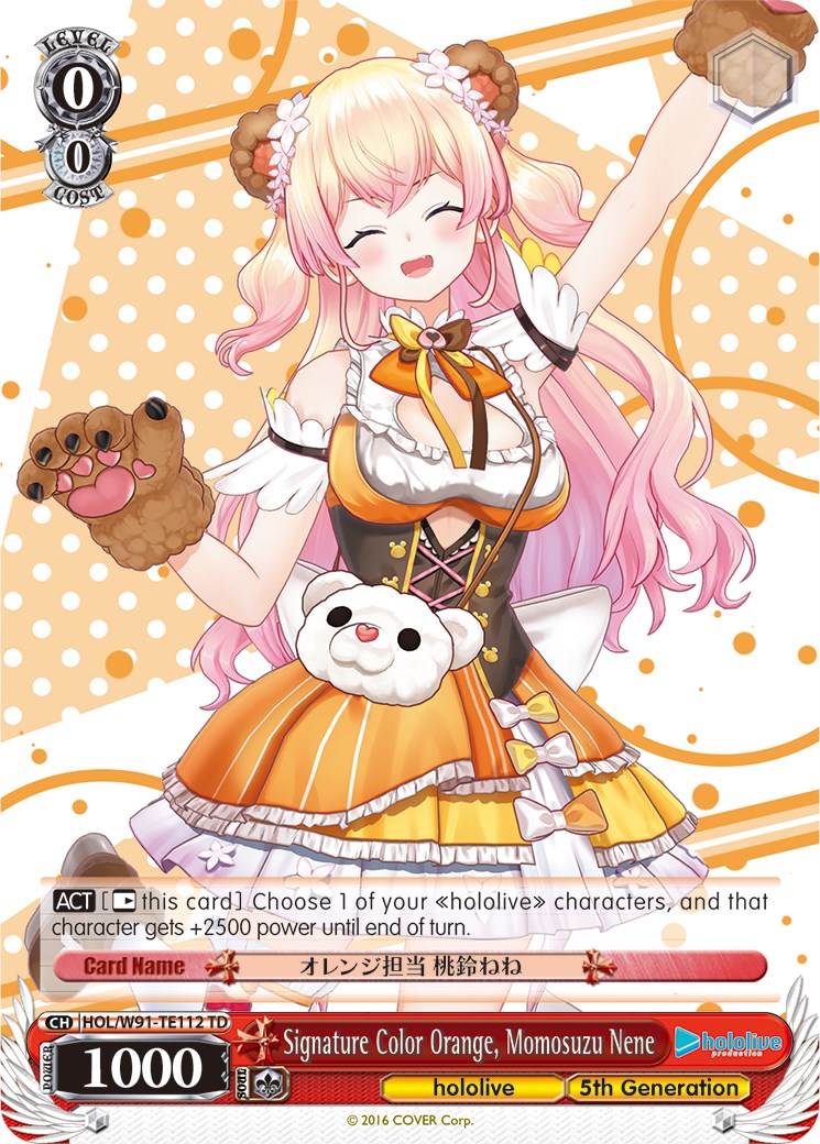 Image of Signature Color Orange, Momosuzu Nene (HOL/W91-TE112 TD) [hololive production]
