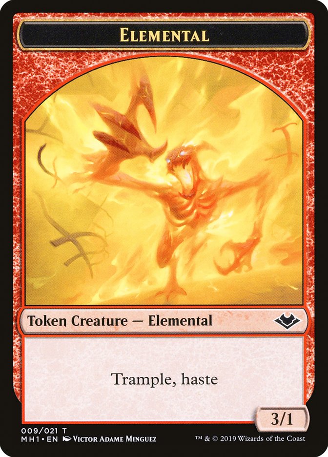 Image of Illusion (005) // Elemental (009) Double-Sided Token [Modern Horizons Tokens]