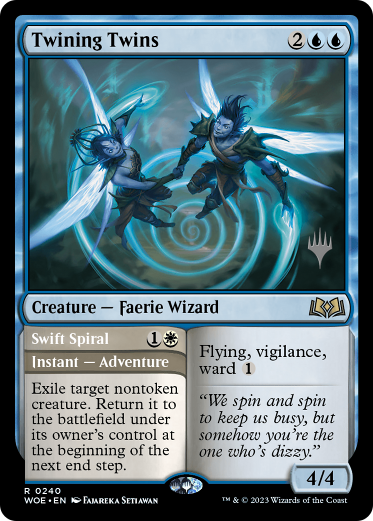 Image of Twining Twins // Swift Spiral (Promo Pack) [Wilds of Eldraine Promos]