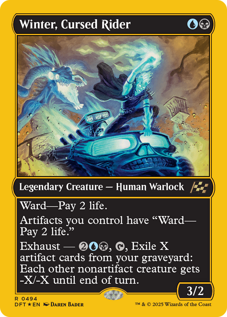 Image of Winter, Cursed Rider (First-Place Foil) [Aetherdrift]