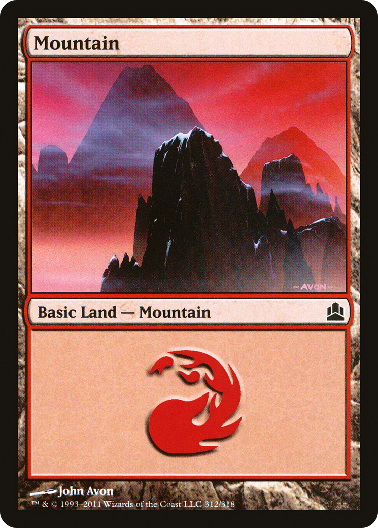 Image of Mountain (312) [Commander 2011]