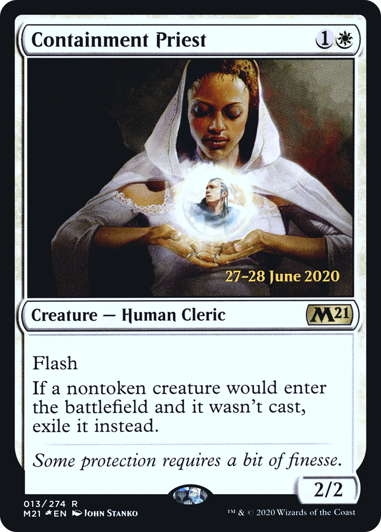 Image of Containment Priest [Core Set 2021 Prerelease Promos]