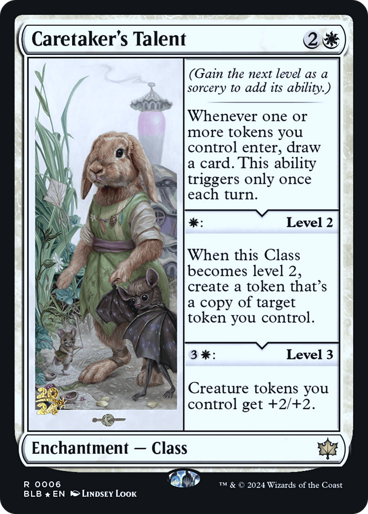 Image of Caretaker's Talent [Bloomburrow Prerelease Promos]