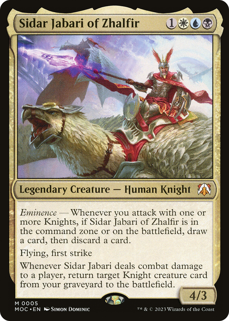 Image of Sidar Jabari of Zhalfir [March of the Machine Commander]
