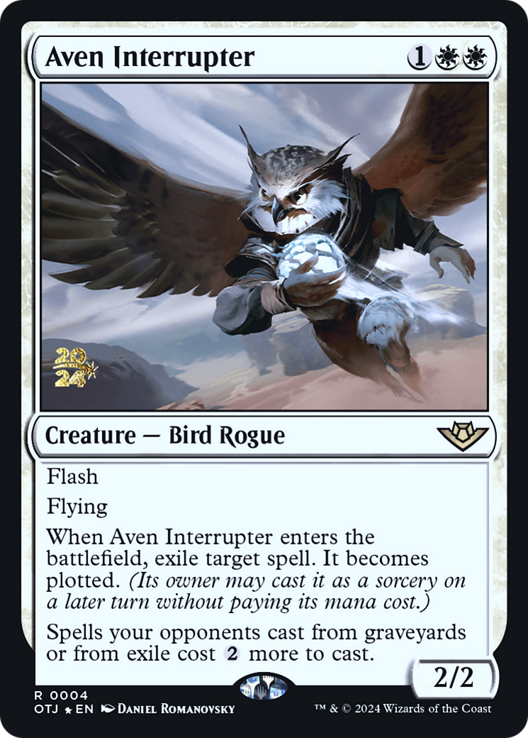 Image of Aven Interrupter [Outlaws of Thunder Junction Prerelease Promos]