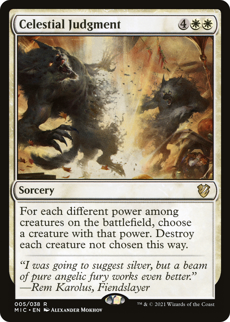 Image of Celestial Judgment [Innistrad: Midnight Hunt Commander]