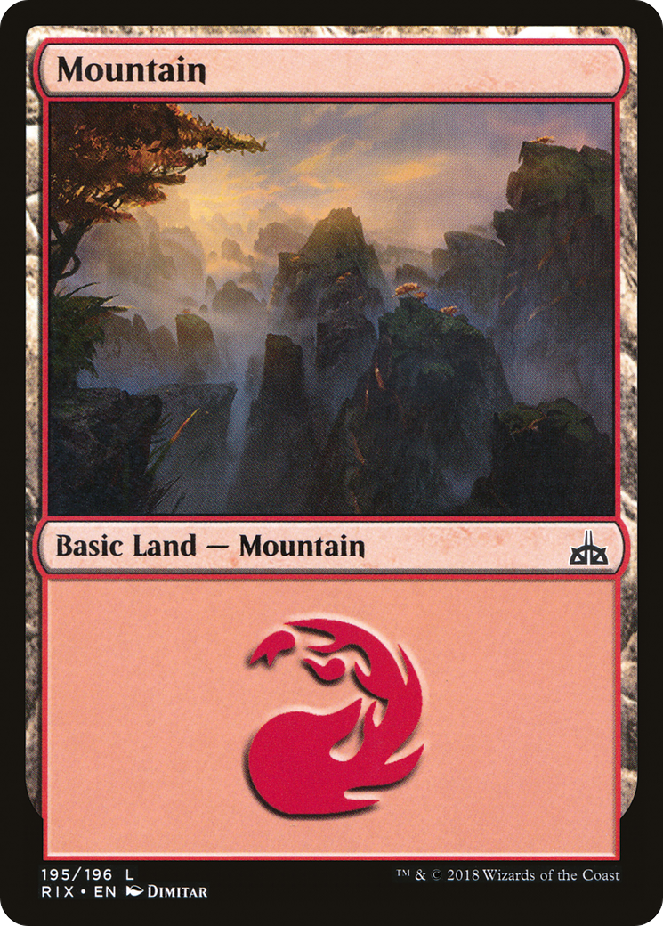 Image of Mountain (195) [Rivals of Ixalan]