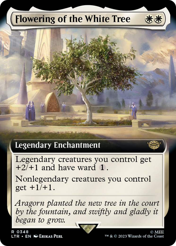 Image of Flowering of the White Tree (Extended Art) (LTR-348) - The Lord of the Rings: Tales of Middle-earth: (Extended Art) Foil