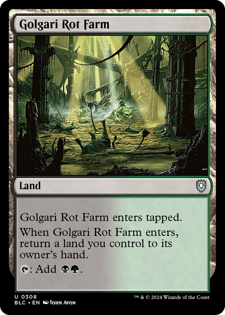 Image of Golgari Rot Farm [Bloomburrow Commander]