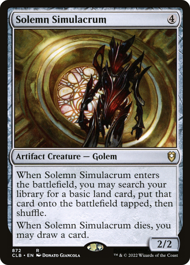 Image of Solemn Simulacrum [Commander Legends: Battle for Baldur's Gate]