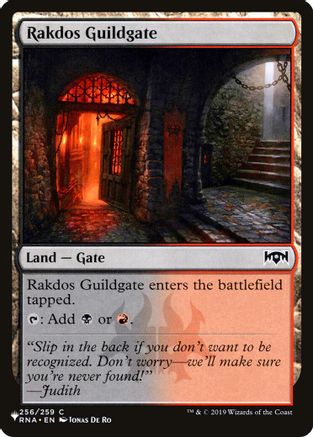 Image of Rakdos Guildgate (256) [The List]