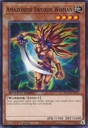Image of Amazoness Swords Woman [SBC2-ENH11] Common