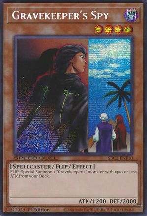 Image of Gravekeeper's Spy (PSR) [SBC2-ENF10] Prismatic Secret Rare