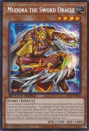 Image of Mudora the Sword Oracle (PSR) [SBC2-ENF01] Prismatic Secret Rare