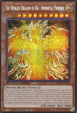 Image of The Winged Dragon of Ra - Immortal Phoenix (PSR) [SBC2-END02] Prismatic Secret Rare