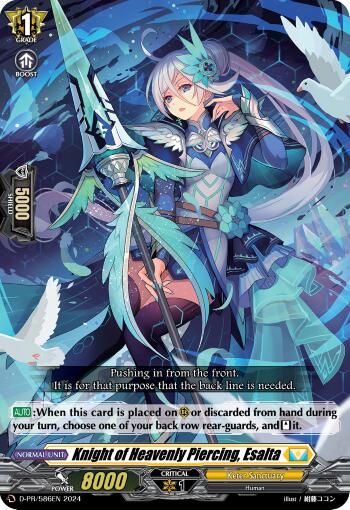 Image of Knight of the Heavenly Piercing, Esalta (D-PR/586EN) [D Promo Cards]