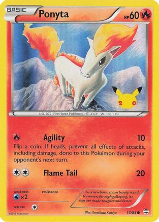Image of Ponyta (014/083) [Celebrations: 25th Anniversary]