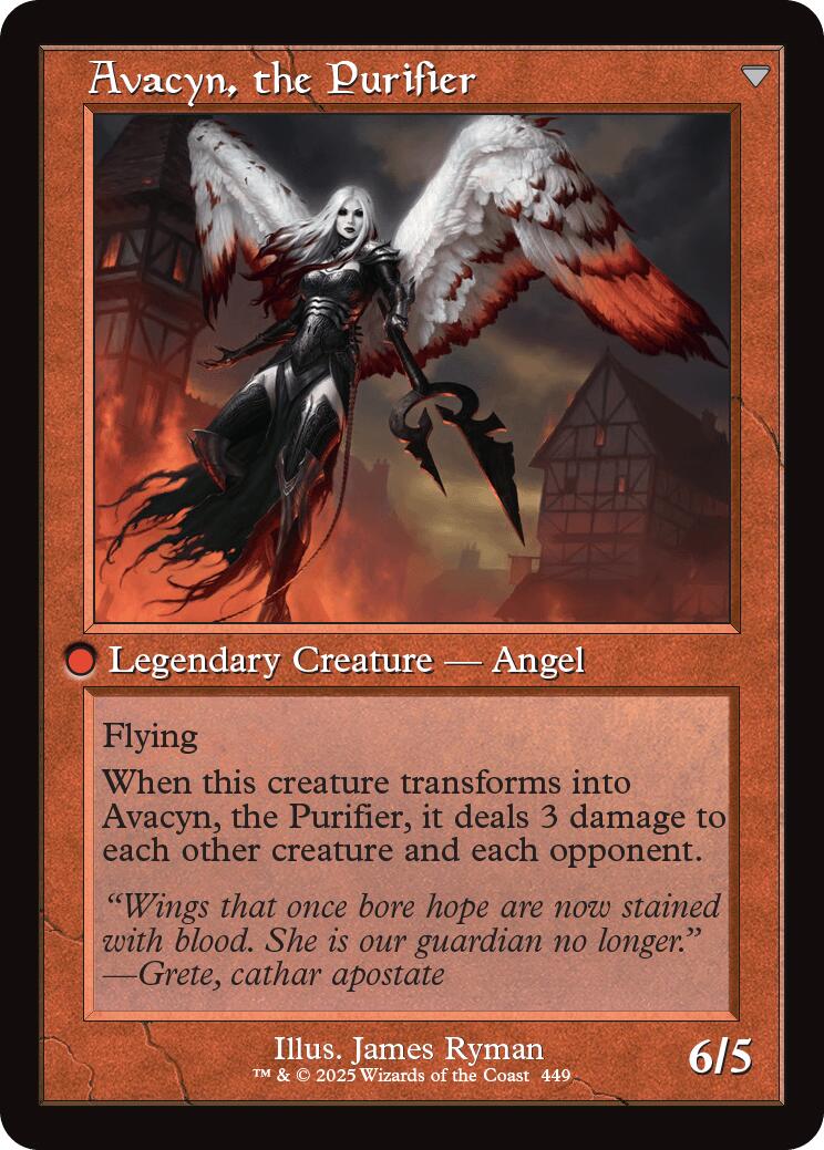 Image of Archangel Avacyn // Avacyn, the Purifier (Retro Frame) [Innistrad Remastered]