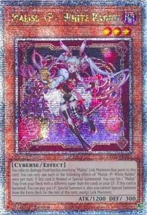 Image of Maliss P White Rabbit (Quarter Century Secret Rare) [CRBR-EN015] Quarter Century Secret Rare