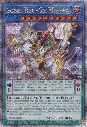 Image of Sosei Ryu-Ge Mistva (Quarter Century Secret Rare) [CRBR-EN034] Quarter Century Secret Rare