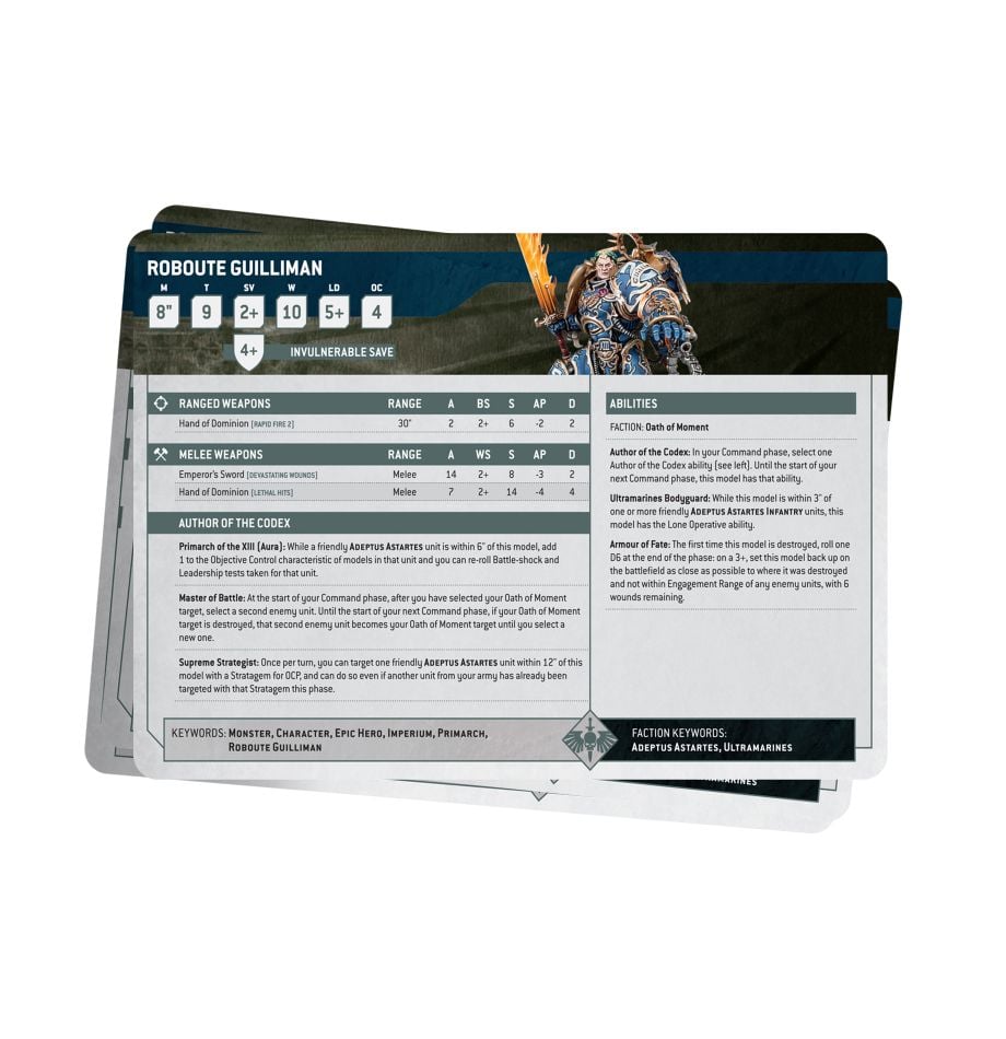 Image of Datasheet Cards - Space Marines