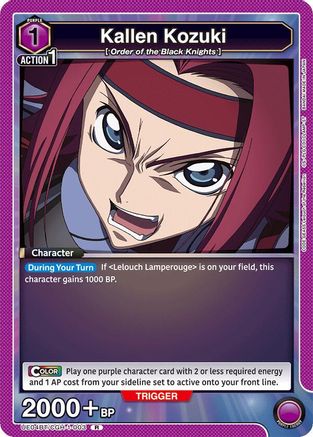 Image of Kallen Kozuki (003) (UE04BT/CGH-1-003) - UE04BT Code Geass Lelouch of the Rebellion Foil