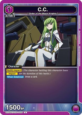 Image of C.C. (006) (UE04BT/CGH-1-006) - UE04BT Code Geass Lelouch of the Rebellion