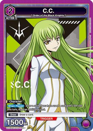 Image of C.C. (007) (UE04BT/CGH-1-007) - UE04BT Code Geass Lelouch of the Rebellion Foil