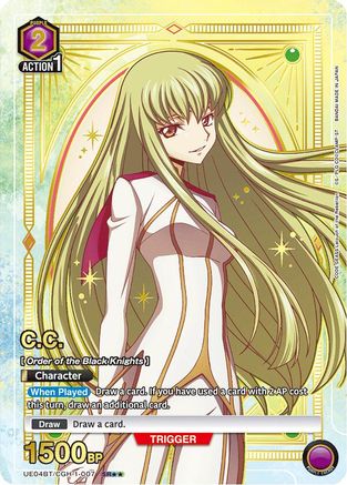 Image of C.C. (007) (SR**) (UE04BT/CGH-1-007) - UE04BT Code Geass Lelouch of the Rebellion Foil