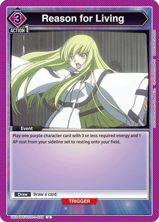 Image of Reason for Living (UE04BT/CGH-1-028) - UE04BT Code Geass Lelouch of the Rebellion