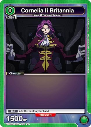 Image of Cornelia li Britannia (038) (UE04BT/CGH-1-038) - UE04BT Code Geass Lelouch of the Rebellion
