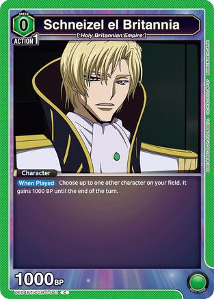 Image of Schneizel el Britannia (UE04BT/CGH-1-041) - UE04BT Code Geass Lelouch of the Rebellion