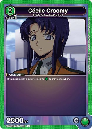 Image of Cecile Croomy (UE04BT/CGH-1-042) - UE04BT Code Geass Lelouch of the Rebellion