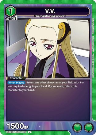 Image of V.V. (UE04BT/CGH-1-043) - UE04BT Code Geass Lelouch of the Rebellion