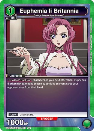 Image of Euphemia li Britannia (046) (UE04BT/CGH-1-046) - UE04BT Code Geass Lelouch of the Rebellion